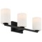 Access Lighting Sienna, 3 Light Vanity, Matte Black Finish, Opal Glass 62623-MBL/OPL - alternate 3